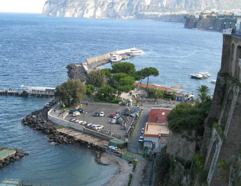 Ferry and Hydrofoil Terminal in Sorrento Italy